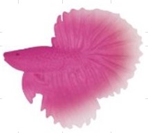 A-015 Pink (KW) Рыбка силиконовая - петушок