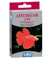 Антибак 250 - 6 табл.(АВЗ)-антимикробный препарат для лечения всех групп бактерий у рыб