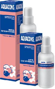 Aquacons Антисептический 50мл.(Зоомир)- для создания и поддержания безопасной и здоровой среды.